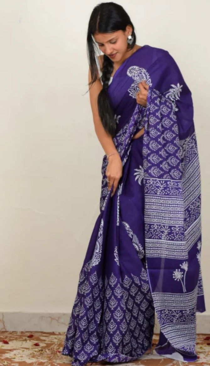 VK 4217 Mono Cotton Daily Wear Printed Sarees Wholesale Clothing Suppliers In India